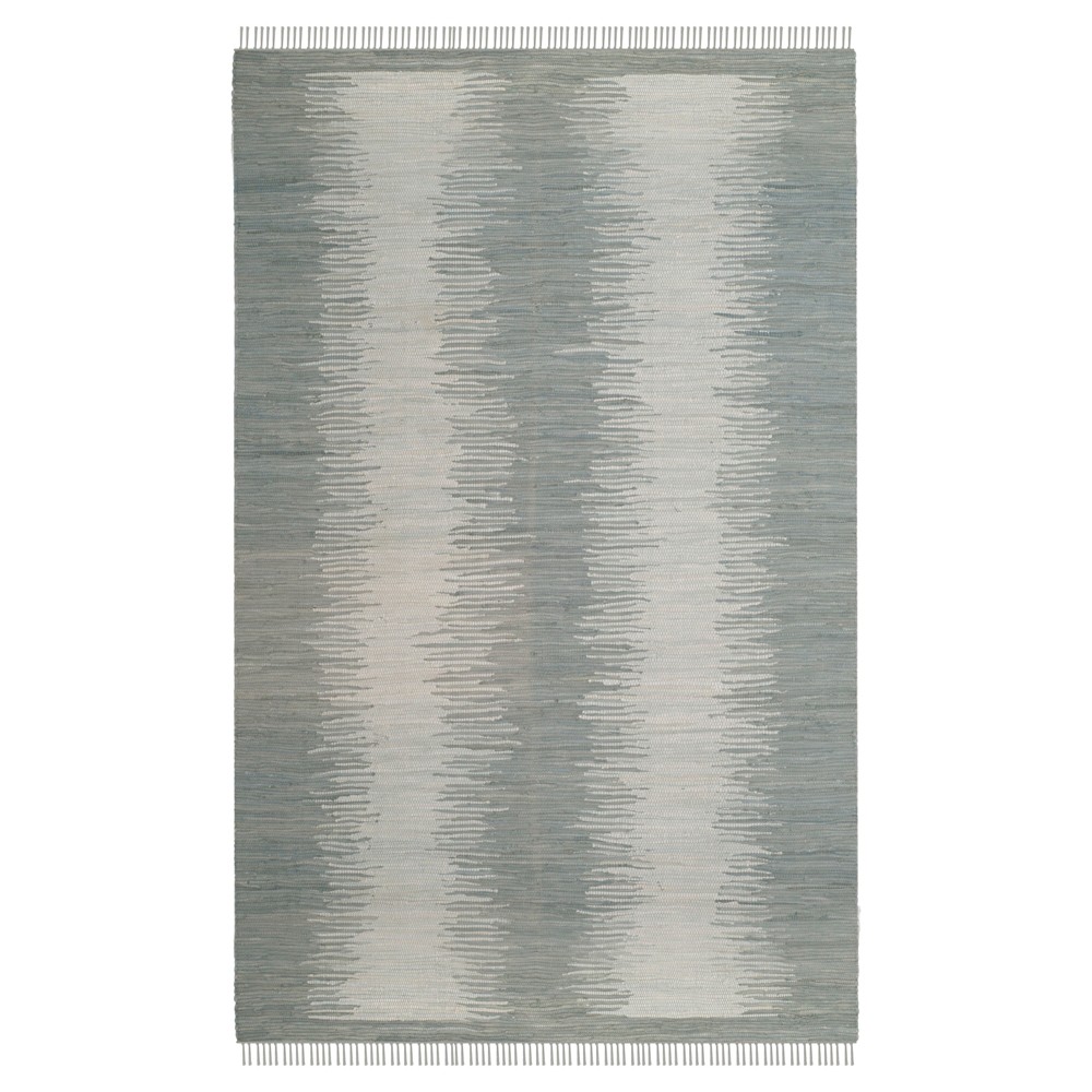 Gray Geometric Flatweave Woven Area Rug 6'x9' - Safavieh