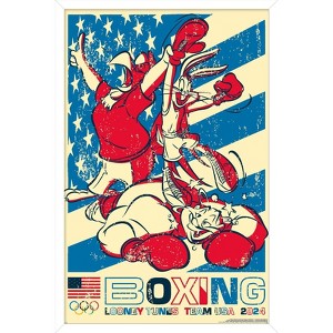 Trends International Looney Tunes x Team USA - Boxing Framed Wall Poster Prints - 1 of 4
