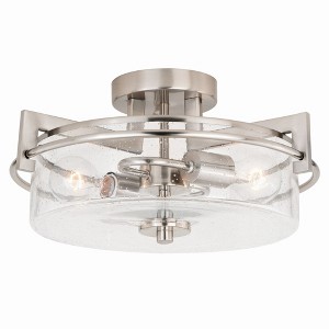 Vaxcel Addison 2 - Light Flush Mount in  Satin Nickel - 1 of 4