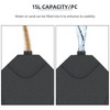 DOMETOUR Outsunny 4-Piece Cantilever Patio Umbrella Base Stand, 158 lb Sand/60L Water Capacity, Black - 4 of 4