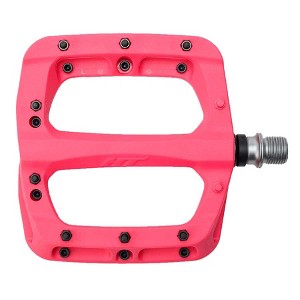 HT Components PA03A Nano P Platform Pedals, Body: Nylon, Spindle: Cr-Mo, 9/16'', Pink, Pair - 1 of 1