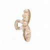 Anna-Kaci Beaded Flower Metal Hair Claw Clip with Curved Design and Textured Accents - 2 of 4