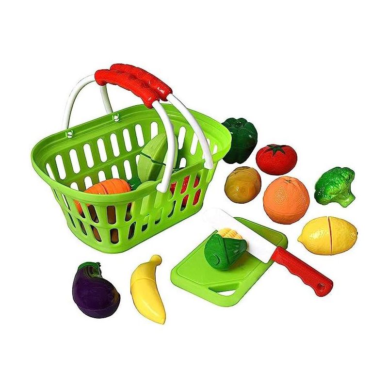 Playkidz 32 Piece Fruit And Vegetable Toy Basket., 2 of 6