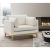 Meridian Furniture,Langham Linen Textured Fabric Chair - 2 of 4