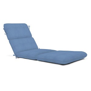 Casual Cushion Solid Sunbrella Fabric 1-Piece Outdoor Chaise Cushion, 22.5"W x 74"L - 1 of 4