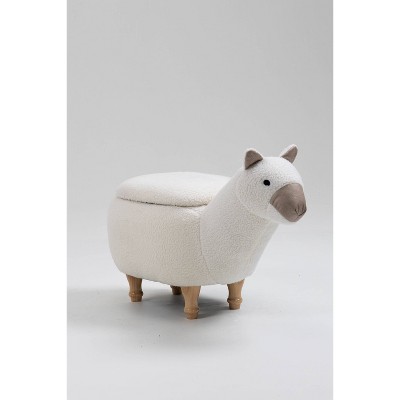 Animal Llama Kids Indoor Storage Ottoman
