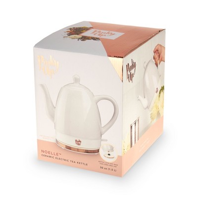Noelle 1.5L Grey Ceramic and Rose Gold Electric Tea Kettle