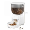 SEVOBAL Pet Bowl 4L Capacity Smart Food Dispenser for Cats and Small Dogs, Hands Free for Pet Owned Family in Daily Life, White, 9.45"*7.87"*7.68" - 3 of 4