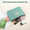 Unique Bargains Portable Canvas Zipper Makeup Bags and Organizers 1 Pc - 2 of 4