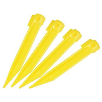 Unique Bargains Tent Stakes Plastic Ground Pegs with Hook Hole for Canopy Tarp