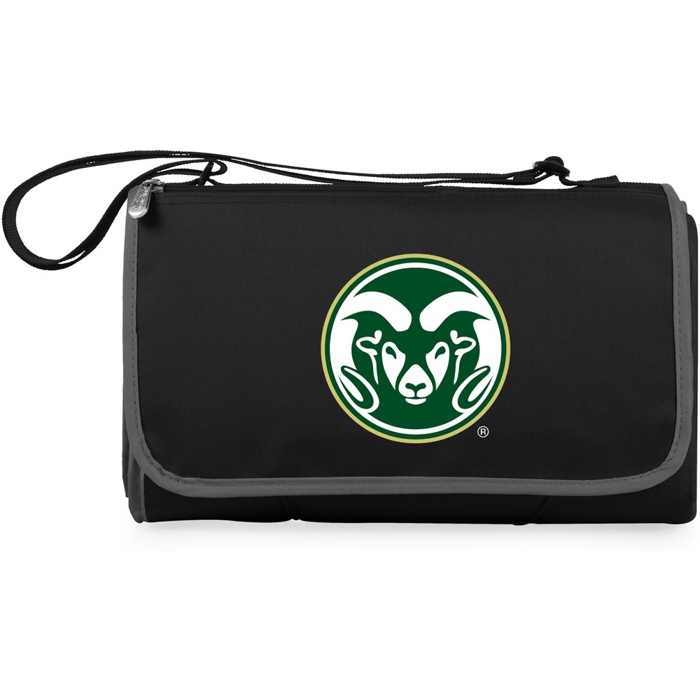 NCAA Colorado State Rams Blanket Tote Outdoor Picnic Blanket - Black