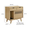 Modway Render Cat Cabinet – Mid-Century Modern Litter Box Enclosure or Pet Crate with Slatted Doors - 3 of 4