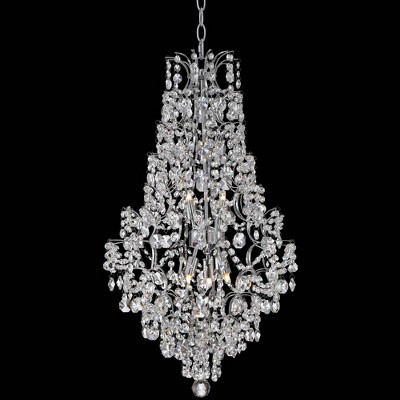 Vienna Full Spectrum Chrome Crystal Pendant Chandelier 18 1/4" Wide Modern 5-Light Fixture for Dining Room House Foyer Kitchen