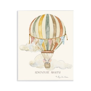Stupell Industries Adventure Awaits Soft Balloon Wall Plaque Art - 1 of 4