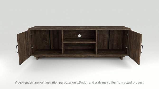Fraire Contemporary TV Stand for TVs up to 60&#34; Reclaimed Oak - HOMES: Inside + Out, 2 of 9, play video