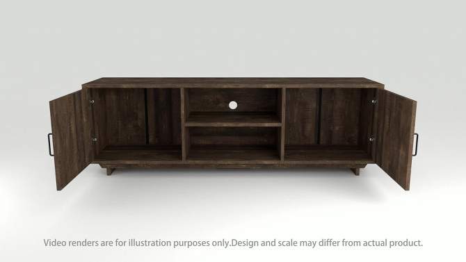 Fraire Contemporary TV Stand for TVs up to 60&#34; Reclaimed Oak - HOMES: Inside + Out, 2 of 10, play video