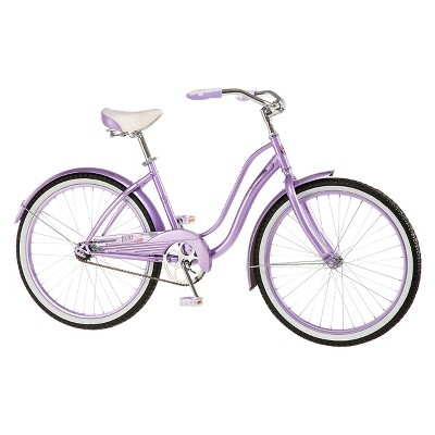 schwinn purple cruiser bike