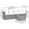 Garden Sofa Set PE rattan Large Modular Garden Sofa Set vidaXL - 3 of 3