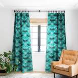 Heather Dutton Night Creatures Teal Single Panel Room Darkening Window Curtain - Deny Designs