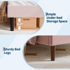Kids Bed Frame, Upholstered Platform Bed Frame, Wood Slats Support, No Box Spring Needed, Easy Assembly, Headboard - 2 of 4