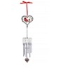 The Lakeside Collection Memorial Cardinal Wind Chime W/Heart Ash Locket - 3 of 4