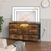 8-Drawer Storage Cabinet TV Cabinet for 55-Inch TV Entertainment Center - 2 of 4