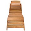 vidaXL Sunlounger Wooden Solid Acacia wood Standard Foldable - 3 of 4