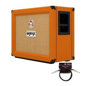 Orange PPC212OB 120W Open Back Orange Cabinet with 3 Feet Speaker Cable Bundle - 1 of 4