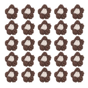 Unique Bargains Cotton Handmade DIY Floral Embroidered Applique Patches 50 Pcs - 1 of 4