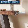 TackView 2-Tier Sofa Table with Open Storage Shelves, 55''Farmhouse Wooden Entryway Table, for Home Office - 3 of 4