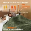 Bedsure Heated Blanket - Fast Heating Electric Blanket Soft Flannel Heated Throw Warm Gifts for Family - 3 of 4