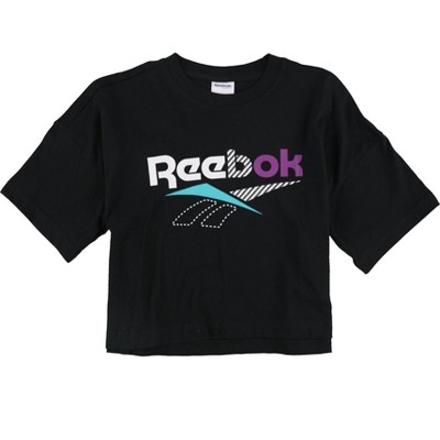 Reebok Womens Classic Alter the Icons Crop Graphic T-Shirt