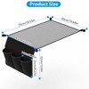 LakeForest"35.43x23.62 Hanging Storage Net for Camping Table, Tear-Resistant with 3 Pockets & 4 Clips"Black - 2 of 4