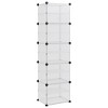 vidaXL Shoe Rack Transparent 17.3 in.x12.4 in.x60.4 in. PP - 2 of 4
