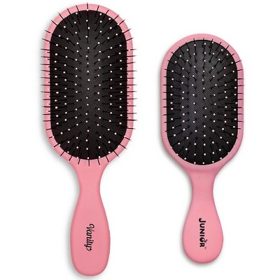Vanity And Junior Pro Brush Set - Pink By Nuway 4hair For Unisex - 2 Pc ...