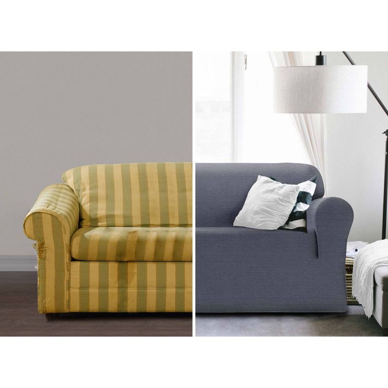 Chenille Stretch Sofa Slipcover - Zenna Home, 4 of 8