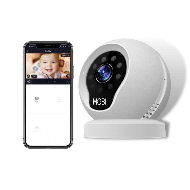 MobiCam Multi-Purpose, WiFi Video Baby Monitor - Baby Monitoring System - WiFi Camera with 2-way Audio, Recording, 3 of 9