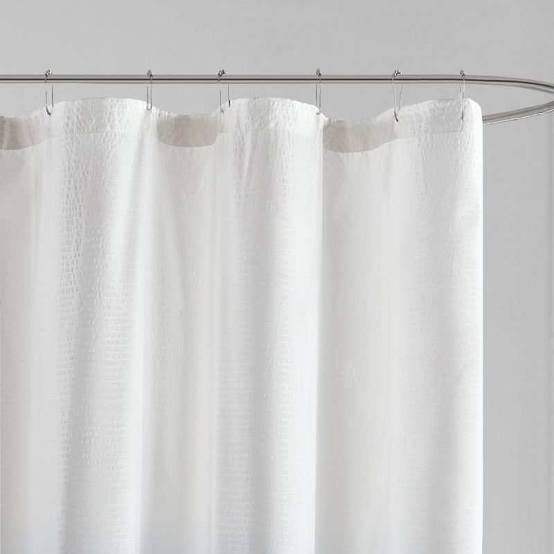 Maris Ombre Printed Seersucker Shower Curtain, 3 of 5