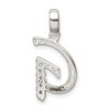 Black Bow Jewelry Sterling Silver and CZ, Lauren Collection, Initial G Pendant - 3 of 4