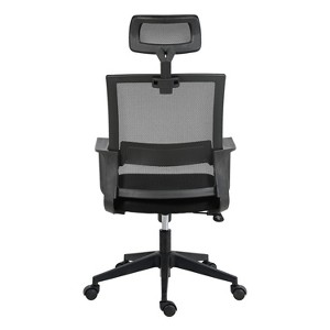 Ridstar Ergonomic Office Chair with Lumbar Support and Adjustable Headrest-Black - 1 of 4