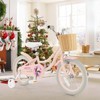 Infans 16" Kid’s Bike with Training Wheels Adjustable Handlebar Seat Handbrake Pink - 3 of 4