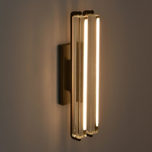 CityFurn Modern LED Wall Sconce with Crystal Glass - 1 of 4