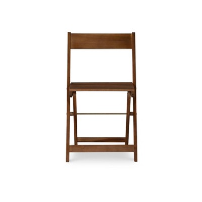 Rockport Brown Acacia Wood 3-Piece Foldable Patio Bistro Set