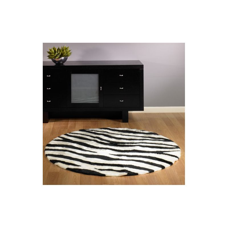 Walk on Me Faux Fur Super Soft Bold Zebra Rug Tufted With Non-slip Backing Area Rug, 2 of 5