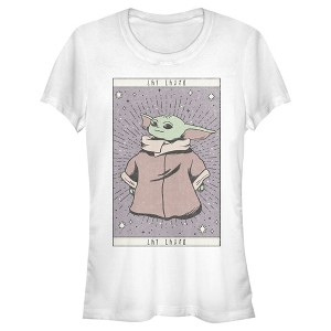 Juniors Womens Star Wars The Mandalorian The Child Simple Robe T-Shirt - 1 of 3