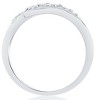Pompeii3 1/5 ct Princess Cut Diamond 3 Stone Engagement Anniversary Ring 10k White Gold - 2 of 4
