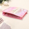 Unique Bargains Women's Letter B Makeup Bag Pink 1 Pc - 2 of 3
