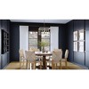Urban Ambiance Luxury Modern Farmhouse Chandelier 12.75''H x 21.375''W,  Brushed Nickel Finish,  Ballina Collection, UHP3951 - 2 of 4