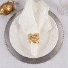 Saro Lifestyle Napkin Rings With Wavy Stacked Design (Set of 4) - 3 of 3