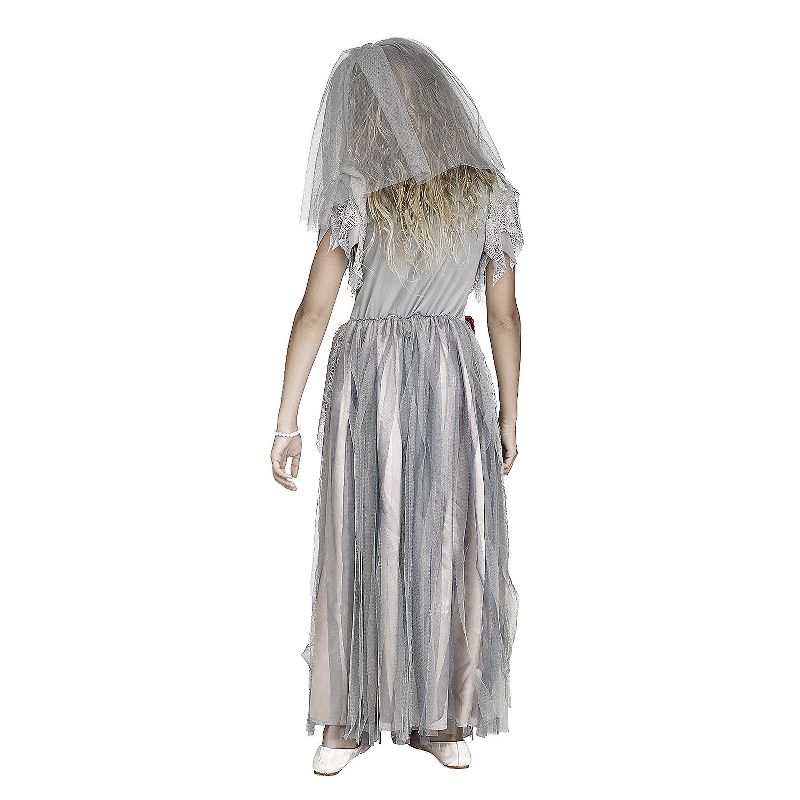 Fun World Girls' Zombie Bride Dress Costume, 2 of 3